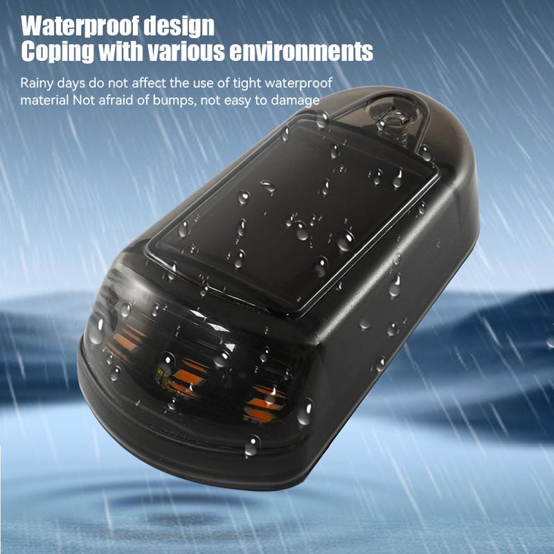 1PC Car Roof Lights Solar Powered Flashing Lights Yellow or 7 Colors Cab Punch-Free Phone App Control Wireless Or Truck #472360 5