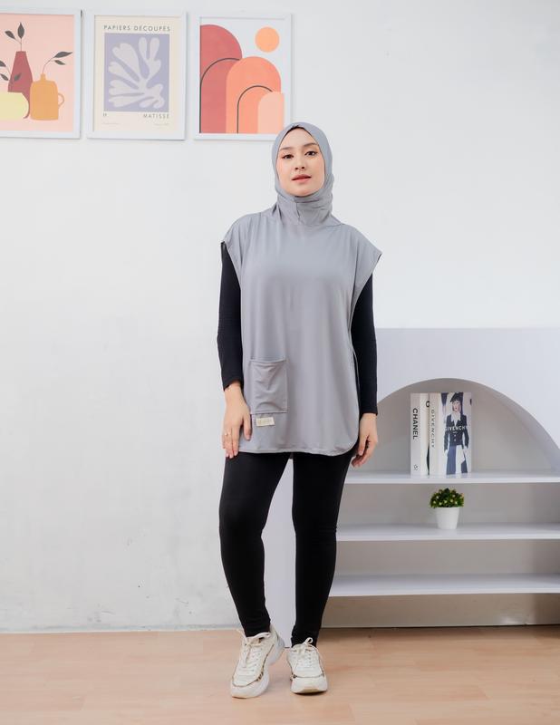 Adhisti - Rompi Hijab Olahraga Wanita Instan - Vest Hijab Sporty Olahraga Wanita 4