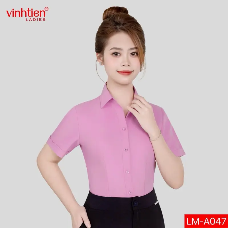 Áo SMNT Vĩnh Tiến Ladies ,GTB 295 , Vải Trơn Chất Liệu Modal 3