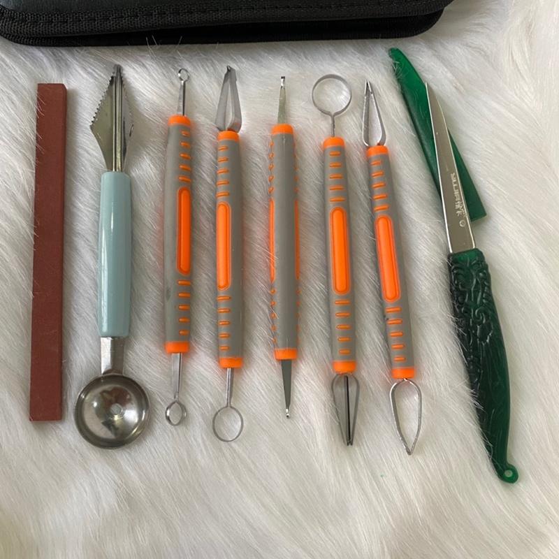 Product Introduction of Bộ 7 Món Khắc Tỉa Rau Củ Chuyên Dụng 5 Móc 2 Đầu 1 Cây Dao Tỉa Hình Rồng, 1 Cây Múc Nhọn Tròn 42