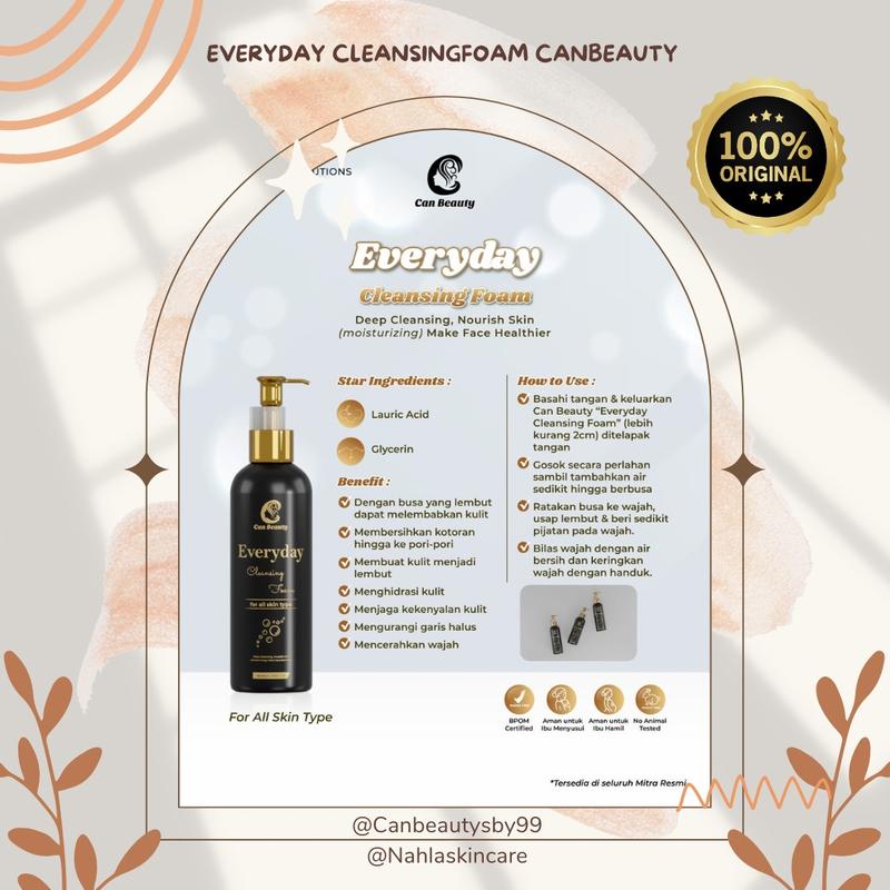 [ FREE GIFT ] CAN BEAUTY SKINCARE CLEANSING FOAM / SABUN 1