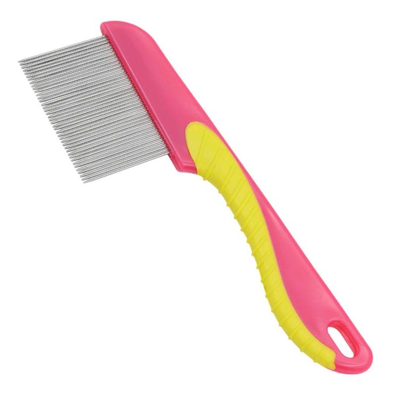 Product Introduction of Pet Flea Comb Dog Cat Hair Comb Stainless Steel Needle Comb Fur P9O2 7