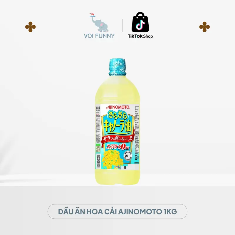 Dầu Ăn Hoa Cải Ajinomoto Nhật Bản Chiết Xuất Từ Thiên Nhiên 0