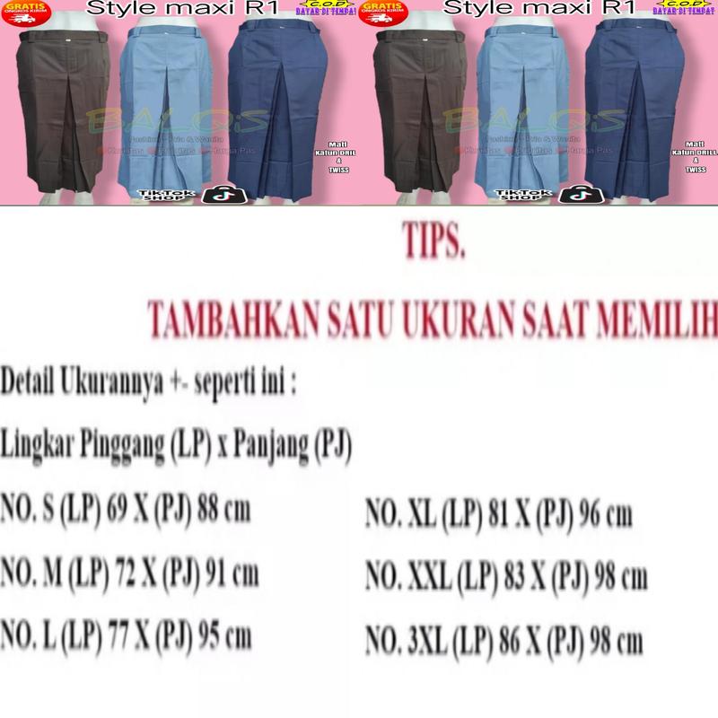 Product Introduction of ameL Rok SPAN 1 SMP MTs SMA lipat depan twis drill Siswi Sekolah Wanita Panjang Katun Tebal Kantor Formal Kerja Hitam Basic 0