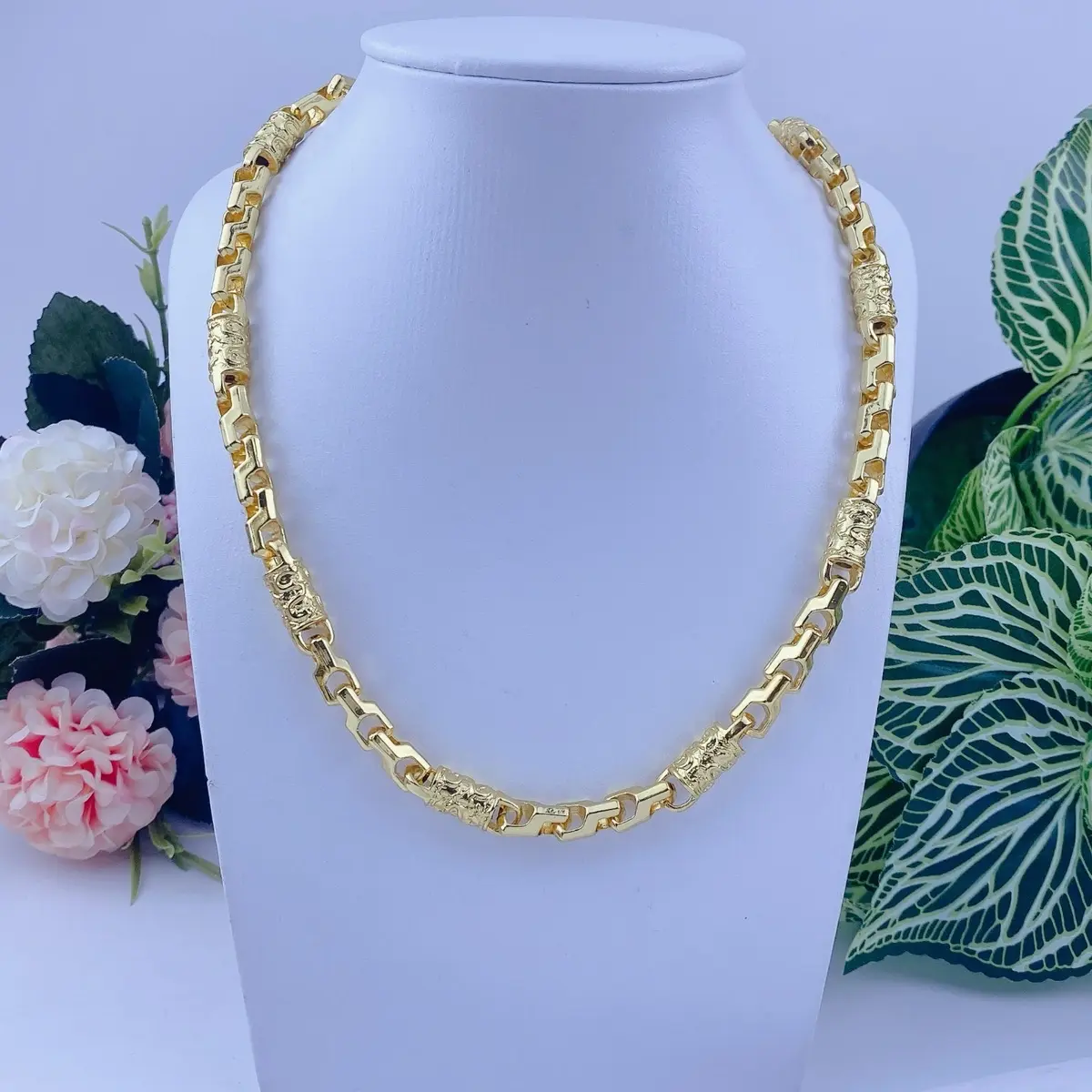 Dây chuyền nam trụ rồng khoá hộp bền đẹp