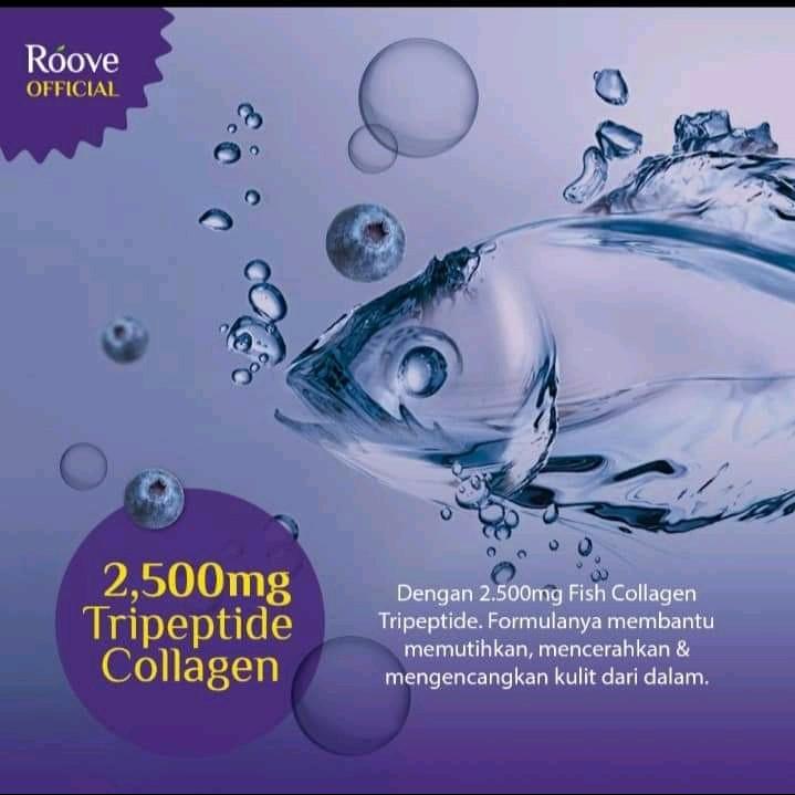 ROOVE 1BOX 20 saset. Roove Blueberry collagen beauty drink Perawatan Rambut & Kuku Perawatan Kulit 8