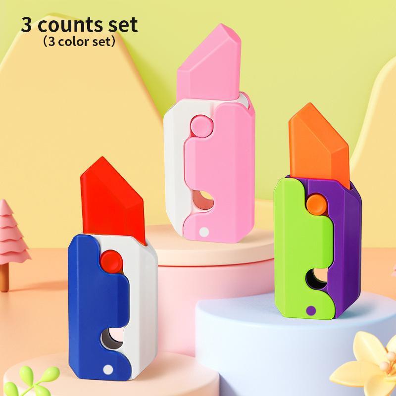 Product Introduction of 3D Gravity Carrot Design Waving Toy, 1 Count Portable Decompression Gravity Fidget Toys for Travel Work Home, Creative Stress Relief Gadget 12