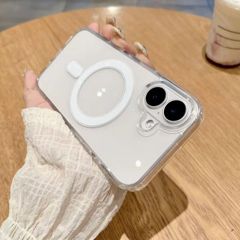 Product Introduction of Magsafe เคสใสกันกระแทกแบบแม่เหล็ก,สำหรับ iPhone 16 Plus และ 16 Pro Max,เคสชาร์จไร้สาย 3