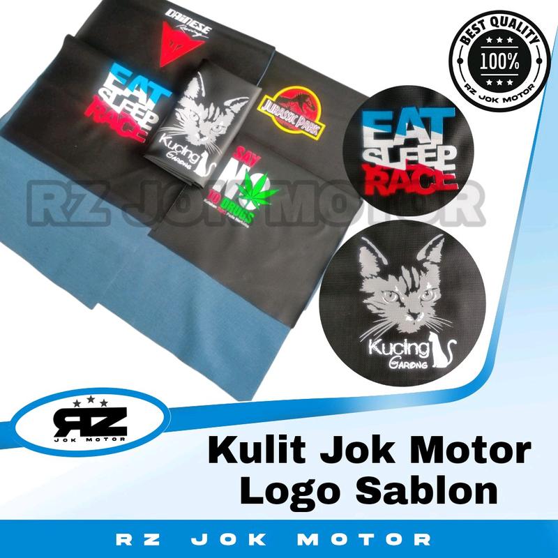 Kulit Jok Sarung Jok Motor Sablon Logo Kecil 0