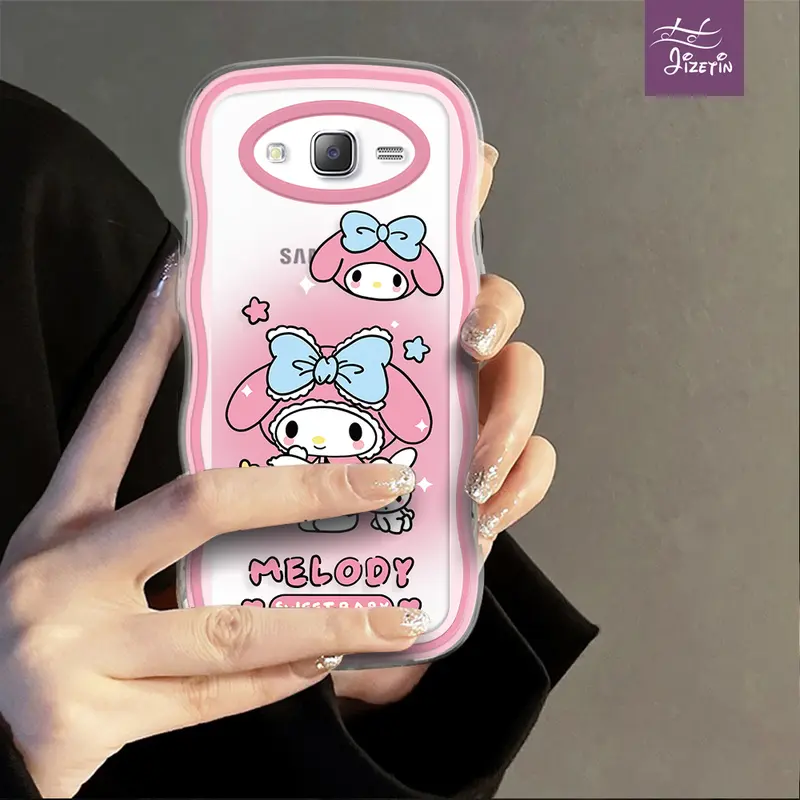Melodi Tie-Dye casing hp bentuk aneh untuk Samsung Galaxy J7/Core/Prime J5 Pro J3 J2 Pro/Prime soft case lucu cewek kece handphone ponsel plastic(c2x-2202) 6
