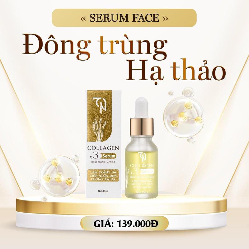 SERUM "ĐÔNG TRÙNG HẠ THẢO" DƯỠNG DA MẶT, HỖ TRỢ CẤP ẨM CHO DA, CĂNG BÓNG DA, MỜ THÂM NÁM  - MỸ PHẨM ĐÔNG ANH Skincare Dưỡng Ẩm Da