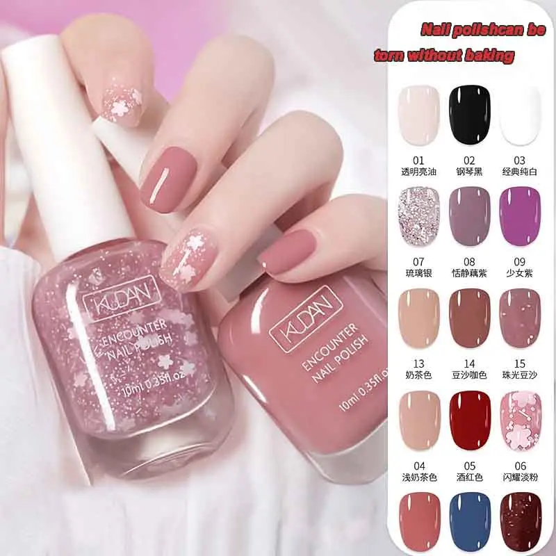 Sơn Móng Tay Nước Có Thể Xé Màu Trắng, Hàng Mới Về, Không mùi, Không nướng, Nhanh khô, Dầu sáng trong suốt, Thích hợp cho học sinh, có thể lột sơn móng tay.