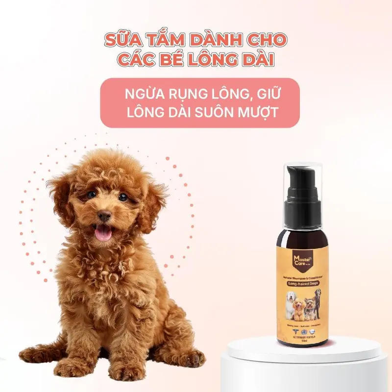 Sữa tắm cho Chó Poodle MasterCare 50ml - Thơm lâu, khử mùi hôi chó, mượt lông, không cay mắt 3