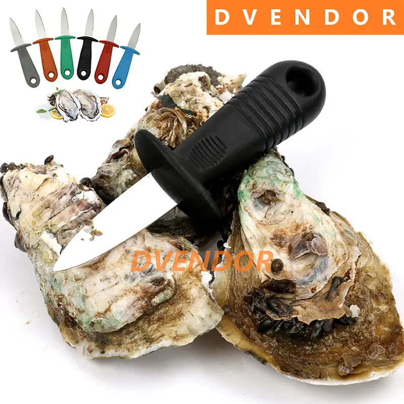 OYSTER KNIFE PISAU PEMBUKA TIRAM KERANG SHELL FISH CUNGKIL CANGKANG Besi Stainless 0