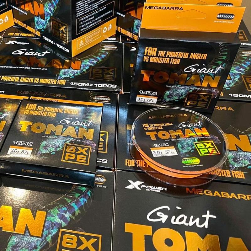Dây Dù Câu Cá Megabarra Giant Toman Super PE loại 150m (Mua 1 Tặng 1) Fishing Đi Câu Bắt Cá