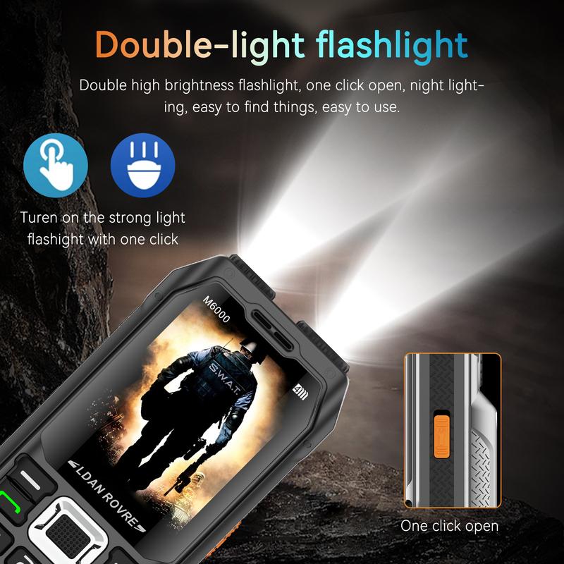 Product Introduction of [1 year warranty]Popular sagem handphone,Long Battery Life Quad SIM Quad Standby Military Large Font Super Loud Electric Dominant Phone Suitable for Elderly/Students,mobile phones,telefon 100 6