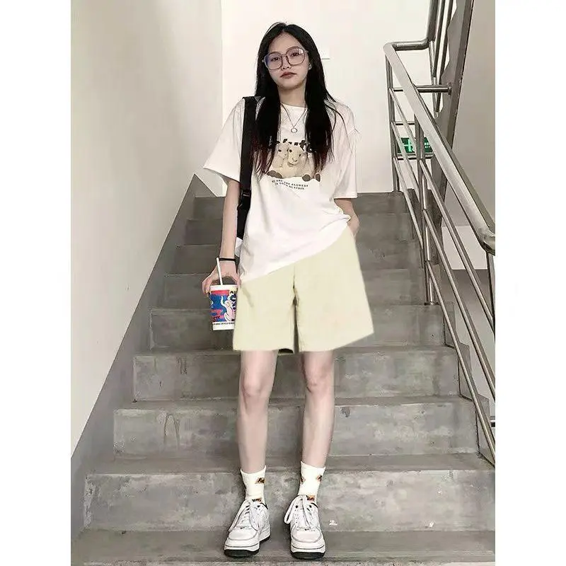 Quần short thể thao unisex form basic cạp chun chất liệu cotton mềm mịn 3