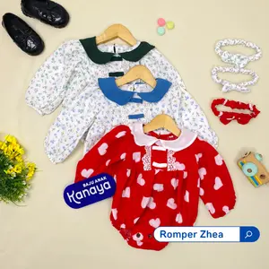 ROMPER ZHEA by MYBEE BAJU BAYI PEREMPUAN INCLUDE HEADBAND 3-15 BLN