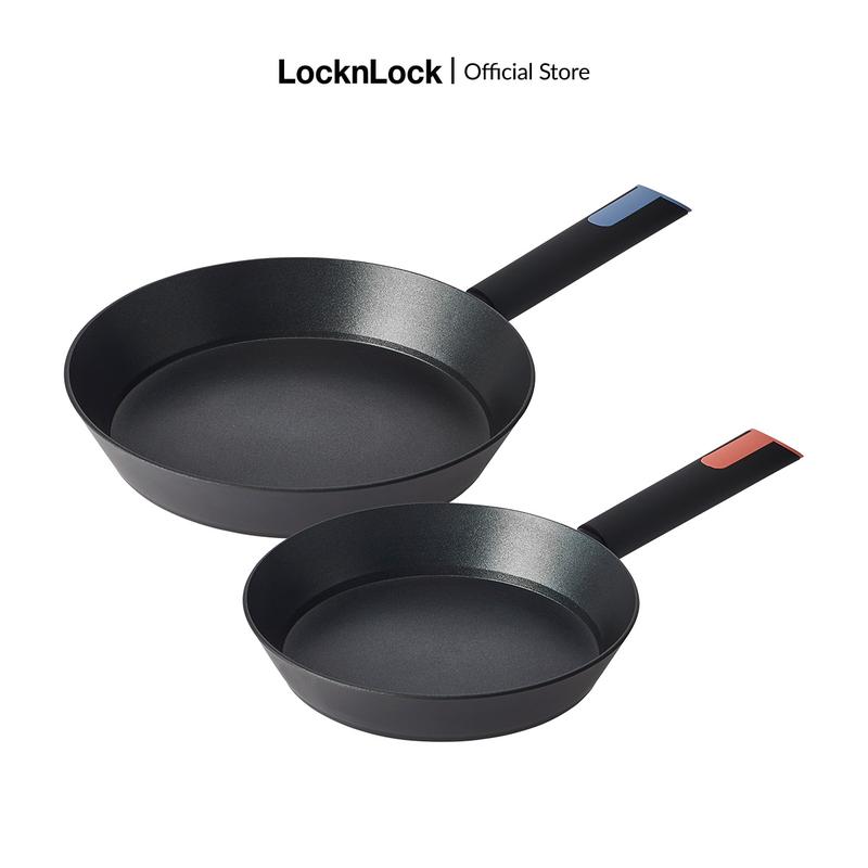 Chảo chống dính LocknLock Frypan Index IH 22-26cm phủ titanium dùng được bếp gas, bếp điện, bếp từ, bếp hồng ngoại
