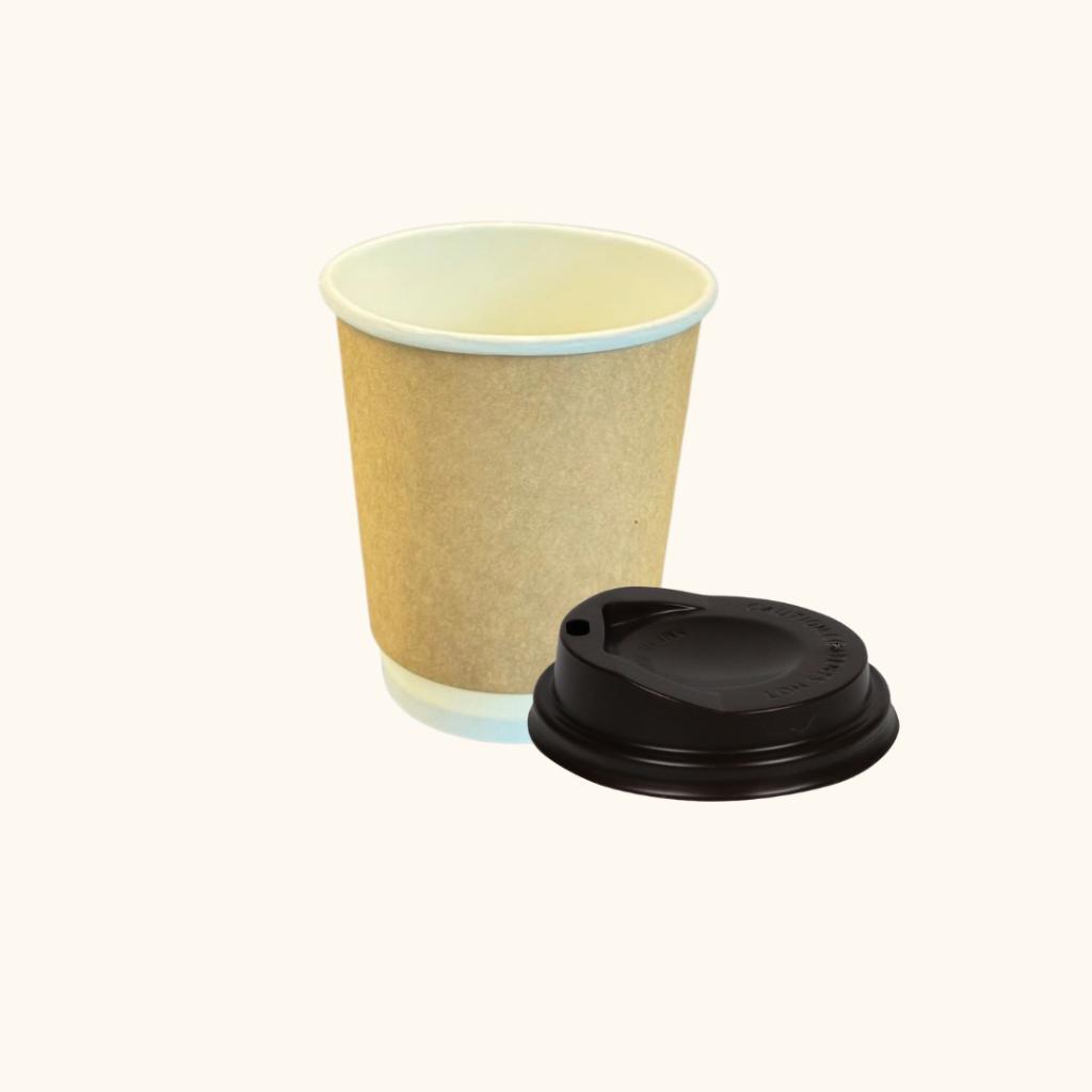 ฝา+แก้วกระดาษ Double wall 8oz