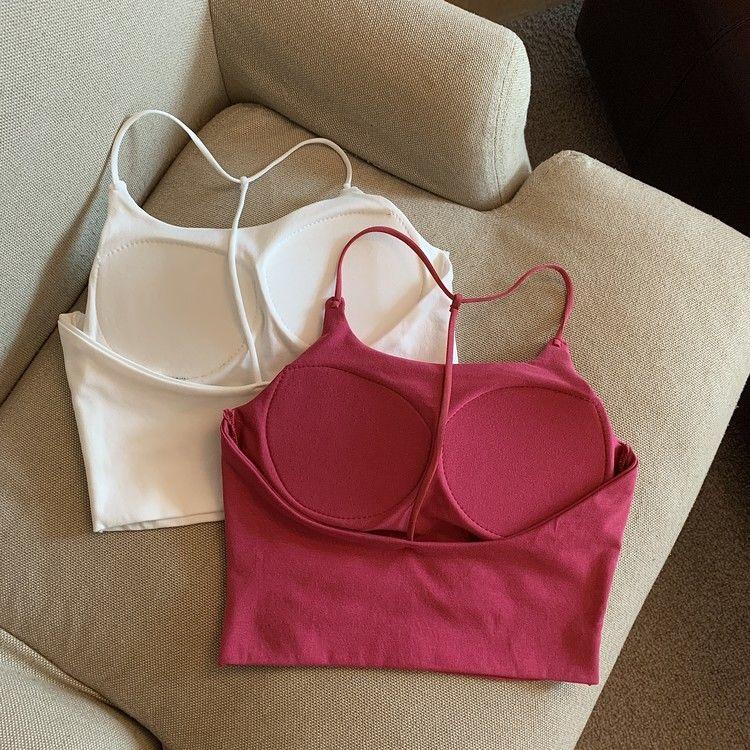 Product Introduction of Áo Vest Hai Dây Nhỏ Lưng Đẹp Cô Gái Nóng Bỏng Thuần Khiết, Đệm Ngực Nữ, Có Thể Mặc Ngoài Trời Và Trong, Thiết Kế Hở Lưng Mỏng, Áo Mặc Trong, Năm 2025 9