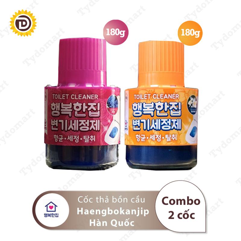 (Combo 2 Cốc) Cốc Thả Bồn Cầu Hàn Quốc Heangbokanjip 180g Diệt Vi Khuẩn, Thơm Mát, Làm Sạch