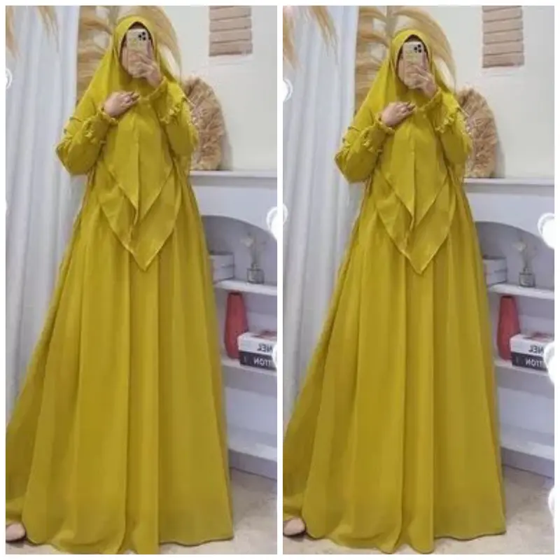 syarii ceruty bebydoll set khimar 2 layer 3