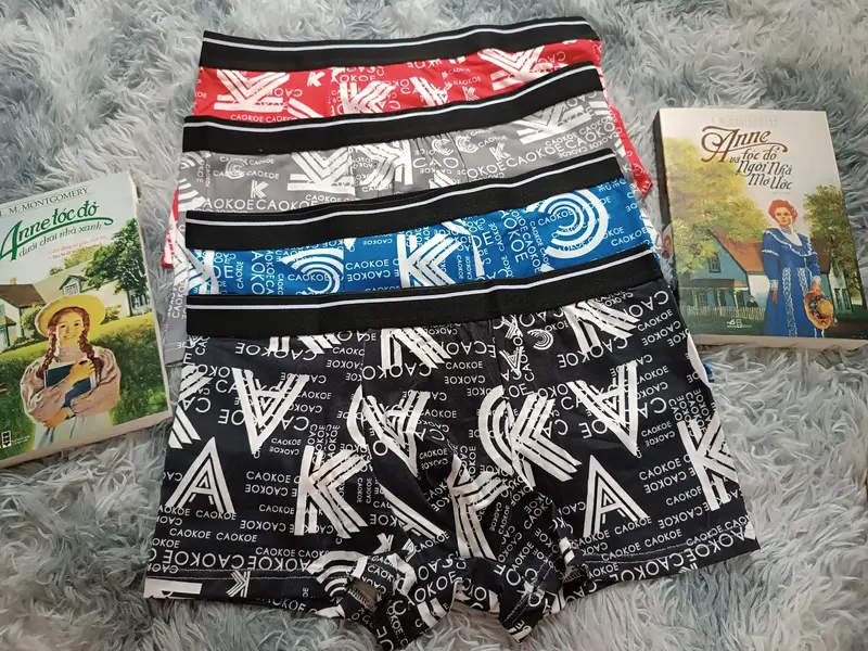 COMBO 4 QUẦN SỊP ĐÙI NAM HỌA TIẾT SIÊU HOT 2024 Boxer Quần Boxer Menswear 0
