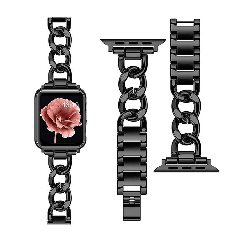 Watch Band, 1 Count Adjustable Length Replacement Straps with Anti-dropping Damping Strip, Smart Watch Bands Compatible with Ultra SE 8 7 6 5 4 3 2 1 Series 6