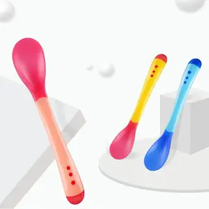 BISA COD 5638 Sendok Makan Bayi Silikon / Sendok makan bayi Garpu Peralatan
