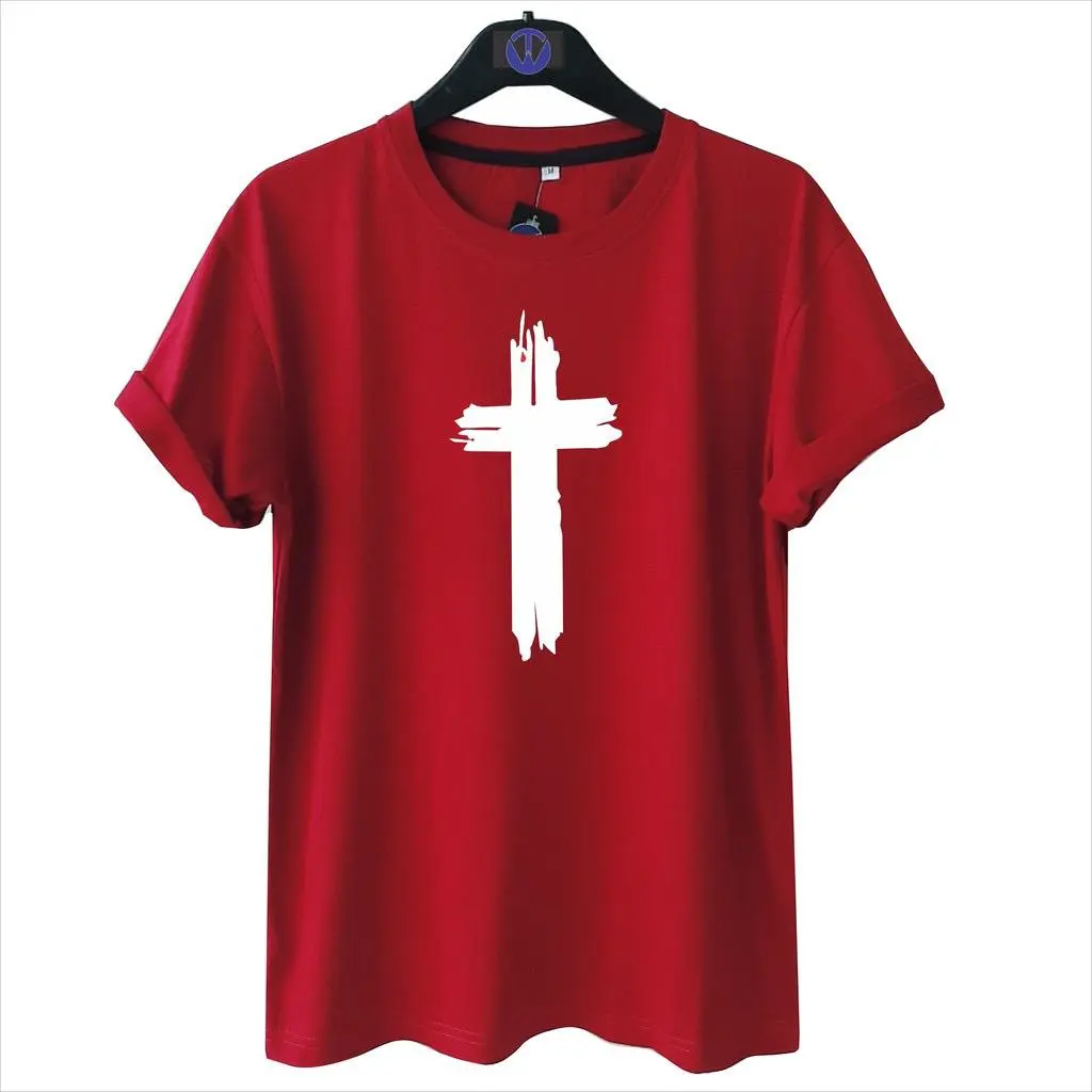 KAOS SALIB RETAK bahan babytery//KAOS UNISEX