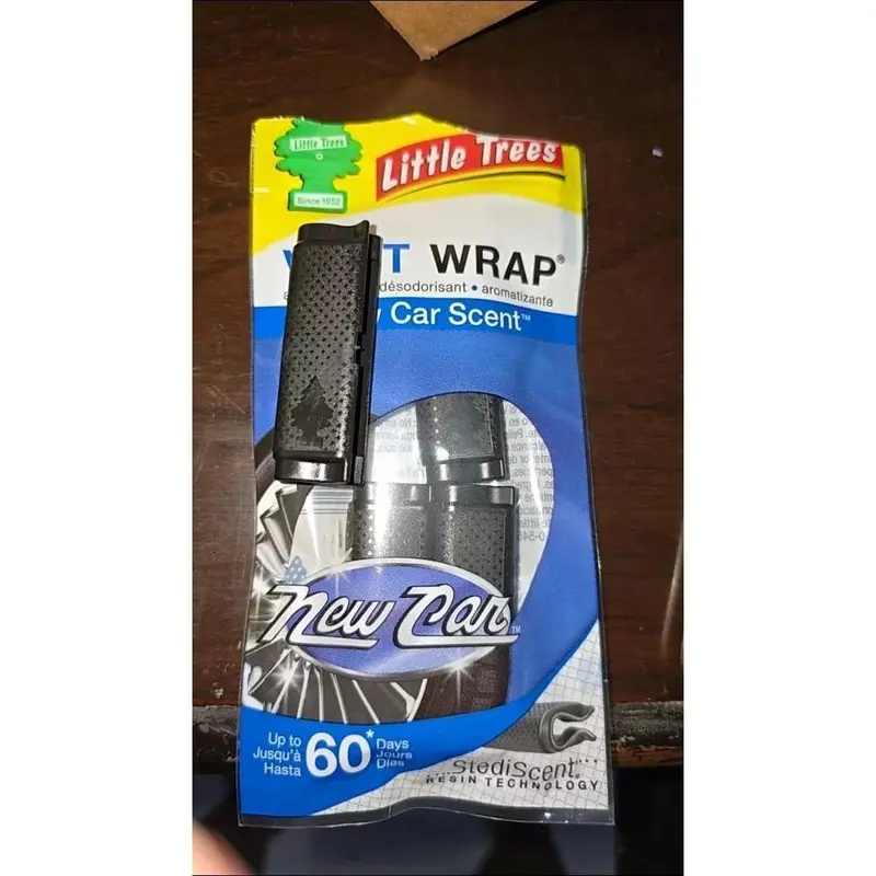 Parfum Mobil Little Trees Vent Wrap 4 Pcs Original Cepit Kisi Kisi AC Pengharum Pewangi Mobil Vanilla Black Ice New Car 4