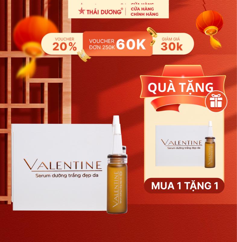 [Live - Mua 1 tặng 1] Mua 01 Serum dưỡng trắng đẹp da Valentine (Hộp 1 lọ 10ml) tặng  01 Serum dưỡng trắng đẹp da Valentine (Hộp 1 lọ 10ml)  - Sao Thái Dương