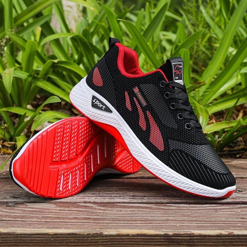 Product Introduction of Giày thể thao nam sneaker đế bằng cao su phối đỏ đen thời trang cao cấp - mã số G06 Shoes 3