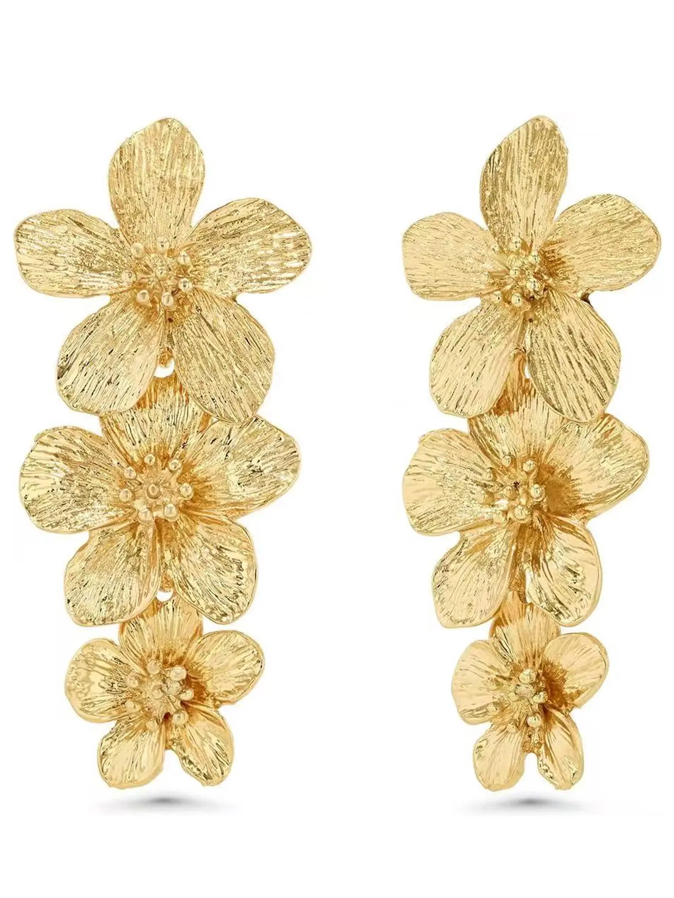 Flower Design Dangle Earrings, Fashionable Jewelry for Women, Trendy All-match & Exquisite Jewelry for Birthday Gift