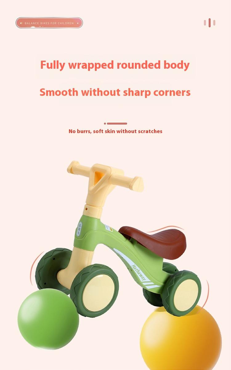 Product Introduction of Balance Bike (for Kids) 1-3 Years Old Baby Walker No Pedal 2 Years Old Girl and Boy Children Sliding Mule Cart Luge Outdoor Toys Scooter Scooter Bearing 50 Kilograms 5