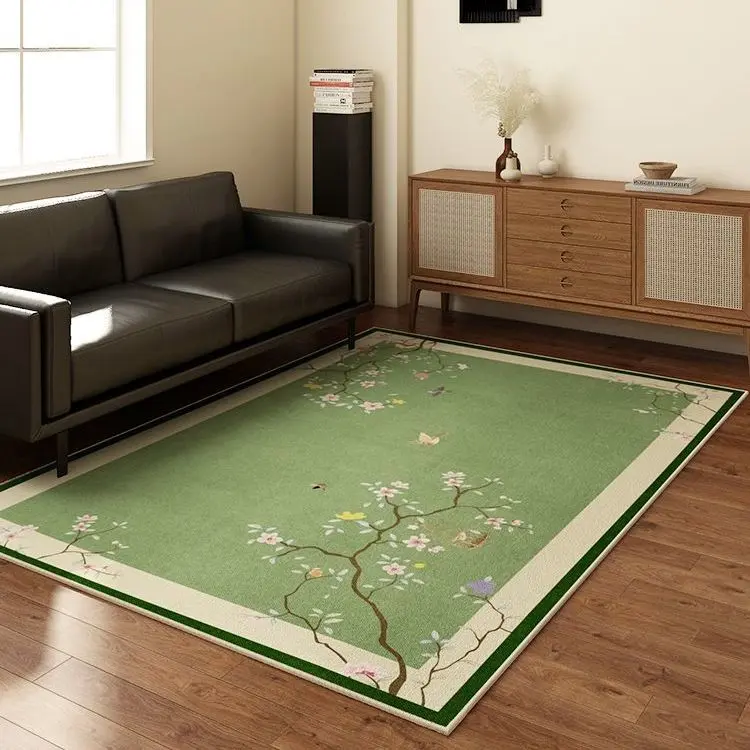 Thảm Xanh Lá Cây, Phong Cách Trung Quốc Mới, Thích Hợp Cho Phòng Khách, Bàn Sofa Và Bàn, Thảm Đầu Giường Phòng Ngủ Gia Đình, Chăn Học Tập, Thảm Treo Tường Diện Tích Lớn, Bộ Sưu Tập 1583 Người
