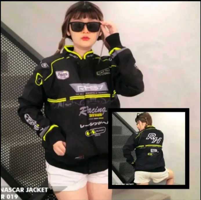 [SIAP KIRIM] JAKET NASKAR RACING HELL RH57 BLACK LINE UNISEKS PRINTING SUBLIME NEW EDITIONS !!!