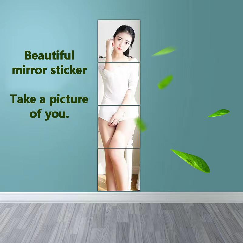 Product Introduction of Buy 3 Take 3 HD Mirror whole body wallFull Body Mirrors Square Self-adhesive Wall Mirror Bent Acrylic Wall Stickers for DIY Living Room Bathroom Home Decoration 12
