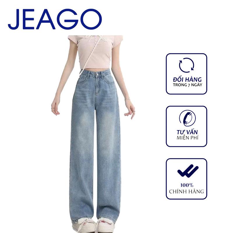 JEAGOVN Quần Suông Loang Màu Dành Cho Nữ XS S M L Có Màu Nhạt Mèo Vàng Retro Đậm Xám Đen Hov In