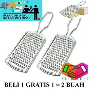 [SSM] (BELI 1 GRATIS 1 = 2 PCS) Parutan Keju Stainless Steel / Parutan Alat Parut Kentang Cheese Cheddar
