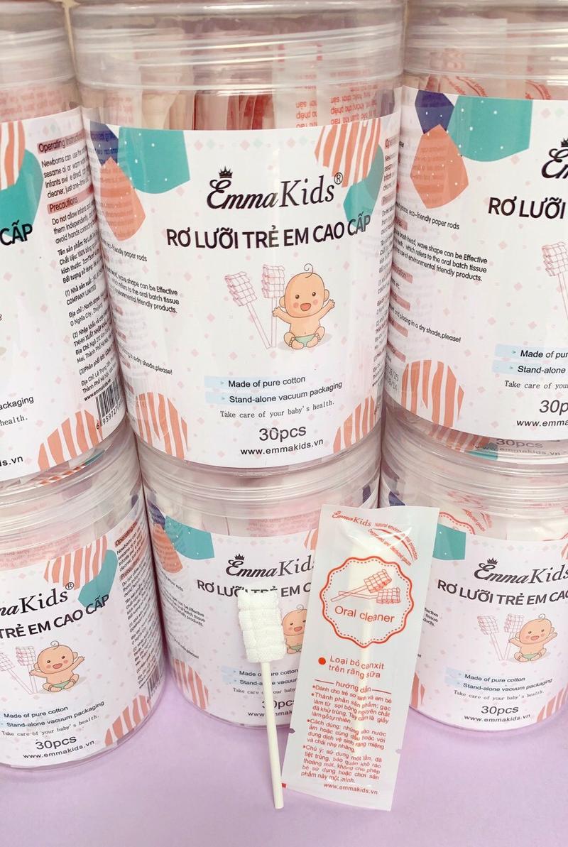 Product Introduction of Hộp 30 que gạc rơ lưỡi, que tưa lưỡi vệ sinh răng miệng cho bé EmmaKids dùng cho bé sơ sinh, trẻ nhỏ 13