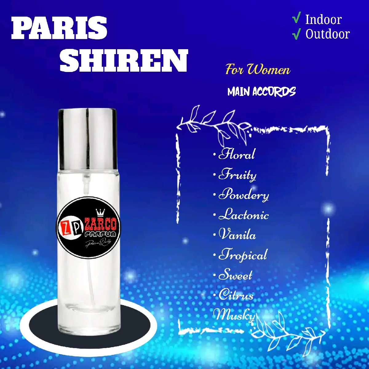 Zarco Parfum - Paris Shiren 30ml Premium Quality