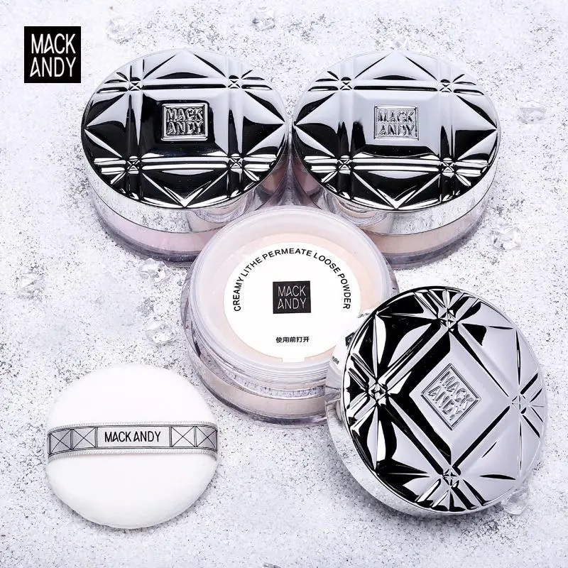 Phấn phủ bột kiềm dầu siêu mịn Mack Andy 0