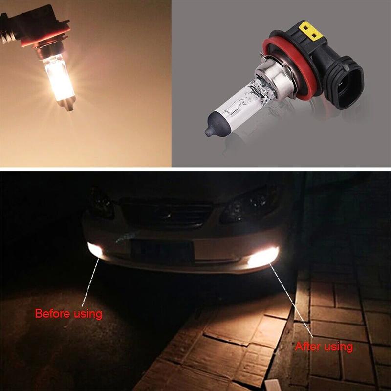 Bóng đèn Halogen, 1 cái, 55W, 12V, Kính thạch anh, Đèn sương mù ô tô, Bóng đèn đèn pha tự động, Đèn sương mù màu trắng, Lam 4