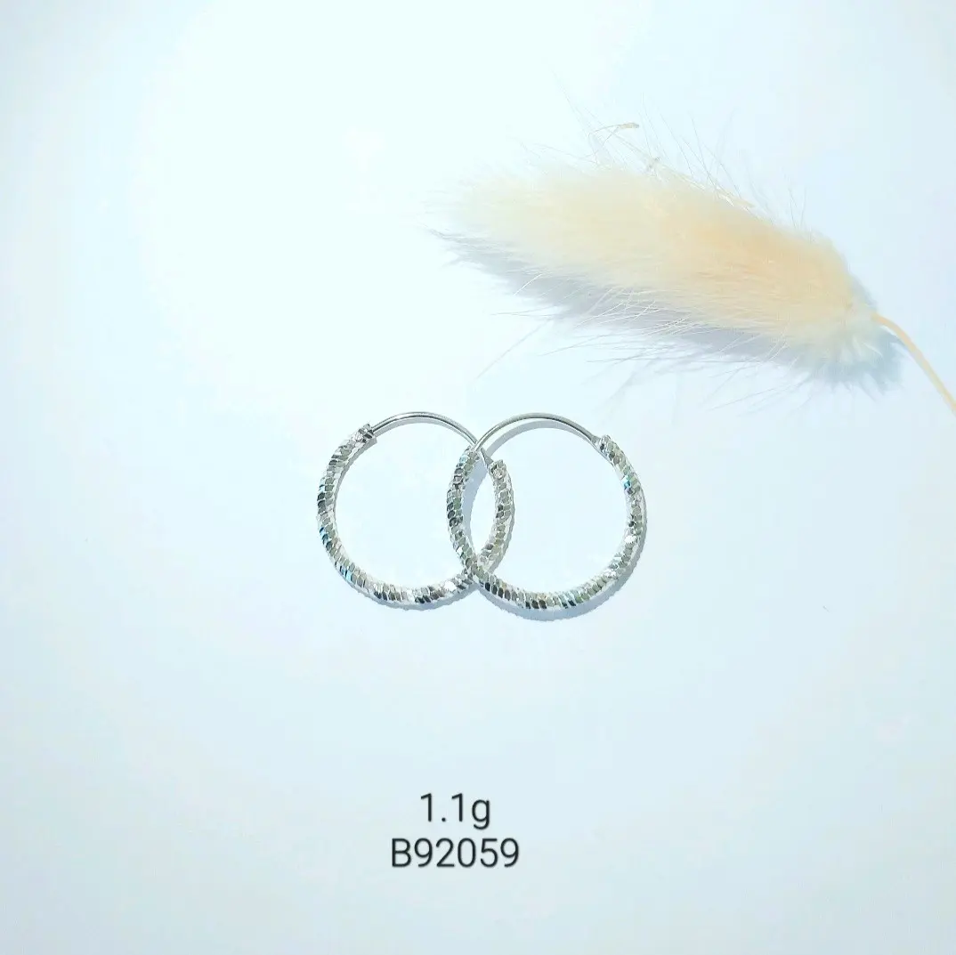 [2059] Anting Gypsi Ukir Perak 925