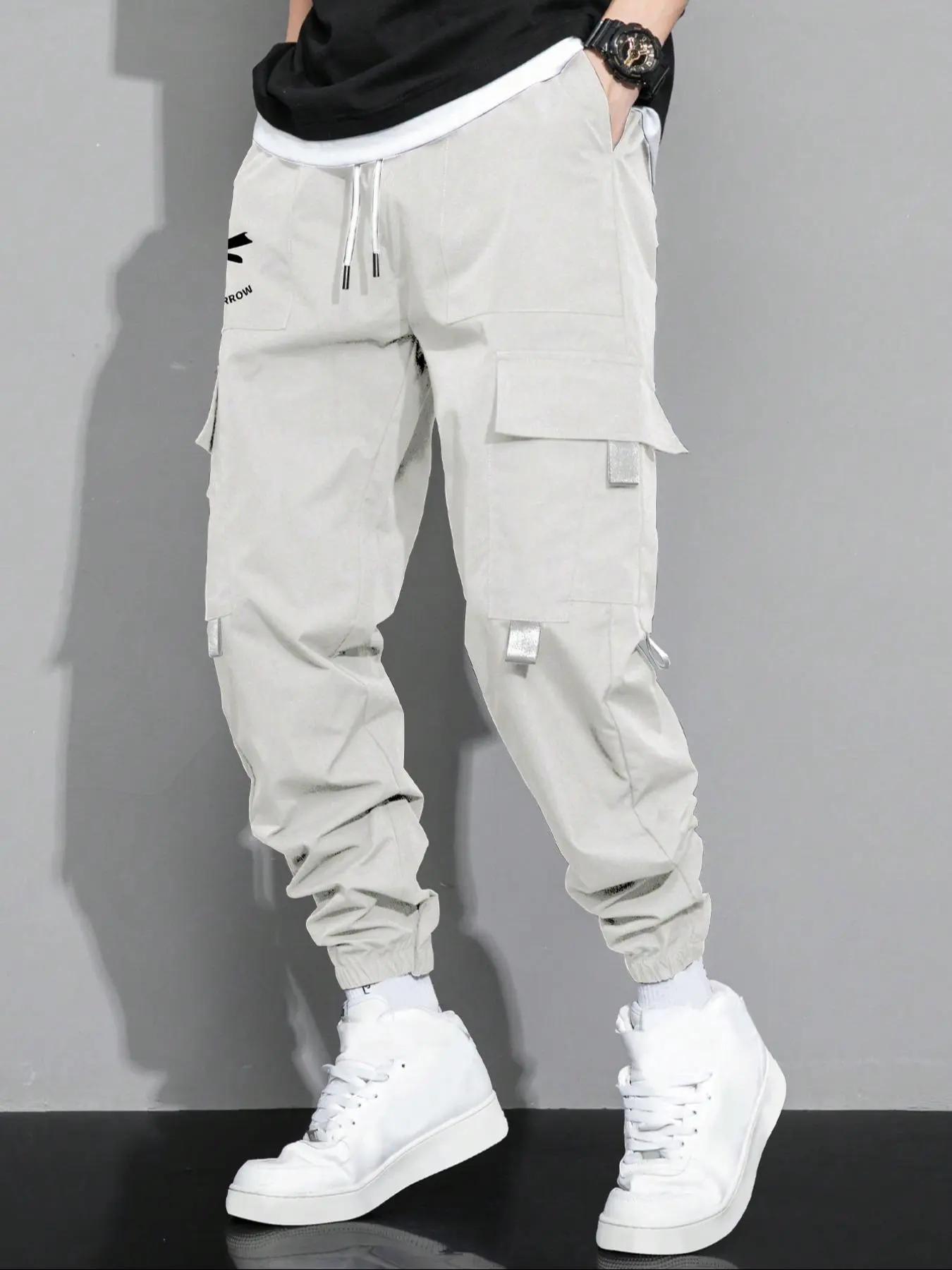Men's Letter Print Pants, Casual Comfy Regular Fit Jogger Pants for Spring & Fall, Fashion Men's Bottoms for Daily Wear, Trouser