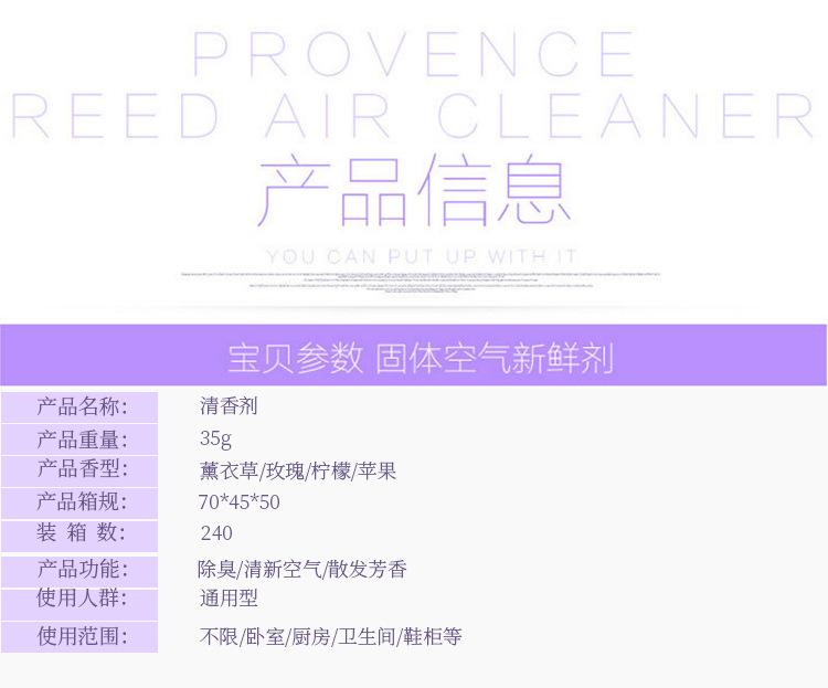 Product Introduction of Air Freshing Agent Home Indoor Solid Fragrance Agent Bedroom Wardrobe Aromatherapy Aromatic Toilet Deodorant Wholesale Perfume Scent 3
