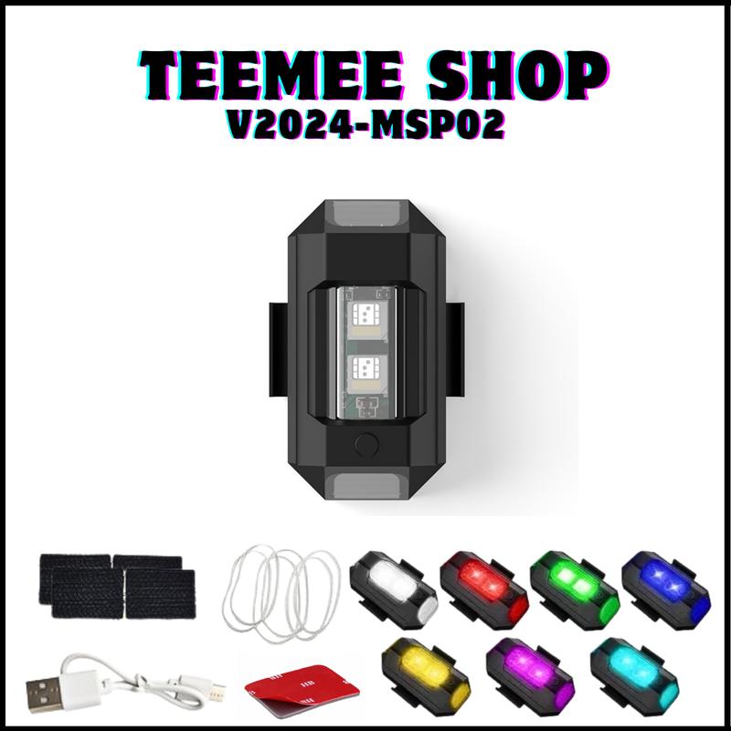 Đèn LED di động 7 màu sắc 34 chế độ nháy cáp sạc USB MSP02 phiên bản nâng cấp mới