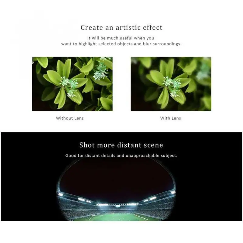 5 in 1 Lensa CPL Fisheye Macro Telephoto Wide Angle - APL-DG5H 2